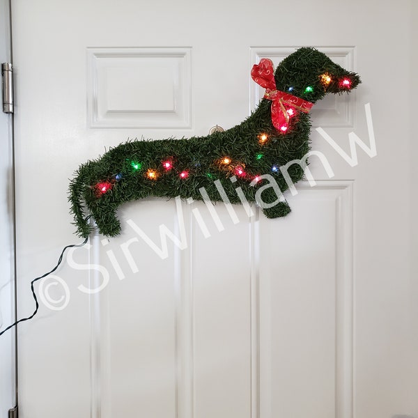 Dachshund Outdoor Christmas Etsy
