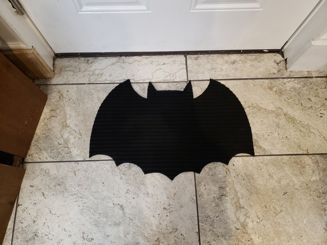 Bat Rug Mat Handmade Vampire Goth Halloween Spooky Etsy
