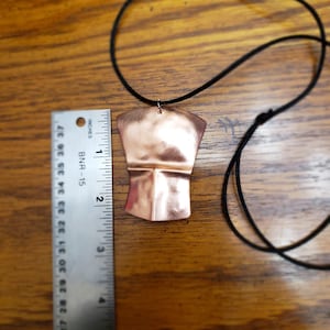 Tlingit made , hand hammered copper tinnah necklace Alaskan native