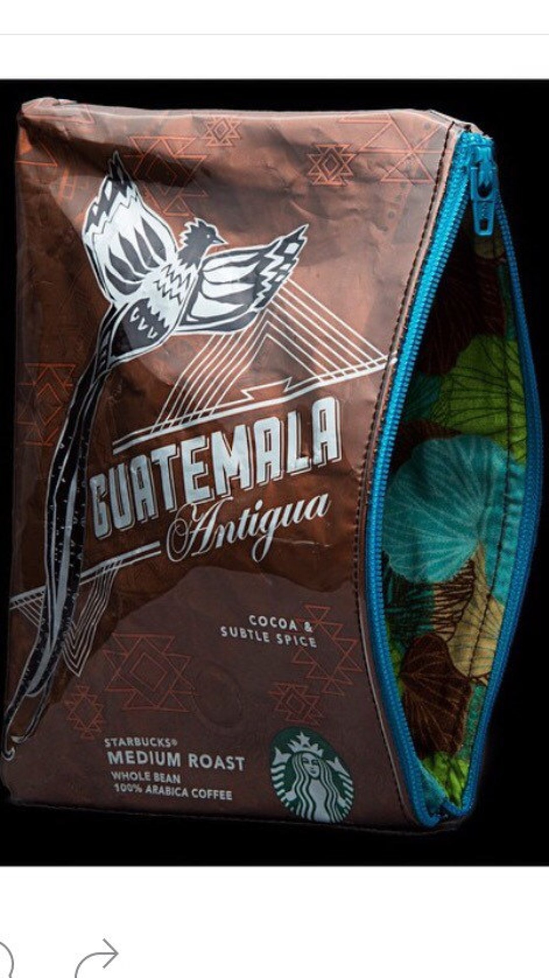 Starbuck Coffee Bag Clutch Etsy