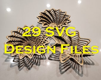 Stacked Basket SVG Bundle: 29 Laser Cut Designs