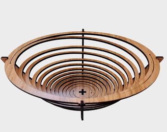 Spiral Basket Laser Cut Files: Round & Oval SVG Bundle (Digital Download)