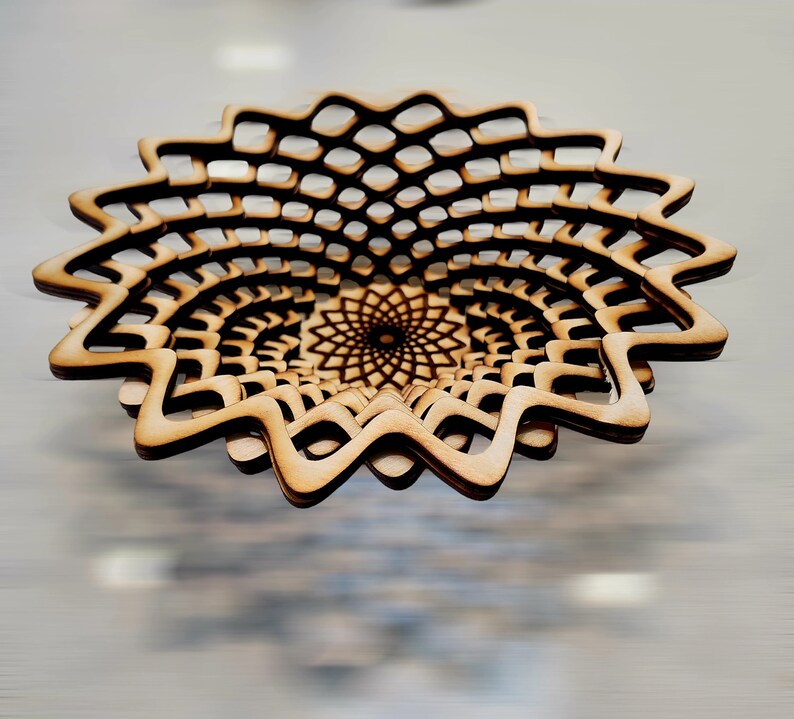 16-point Star Basket Laser Cut File: Stacked SVG Design - Etsy