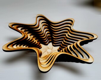 7-Point Star Basket SVG: Laser Cut File for Glowforge