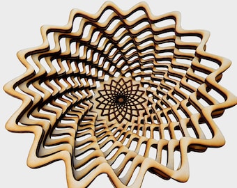 16-Point Star Basket Laser Cut File: Stacked SVG Design