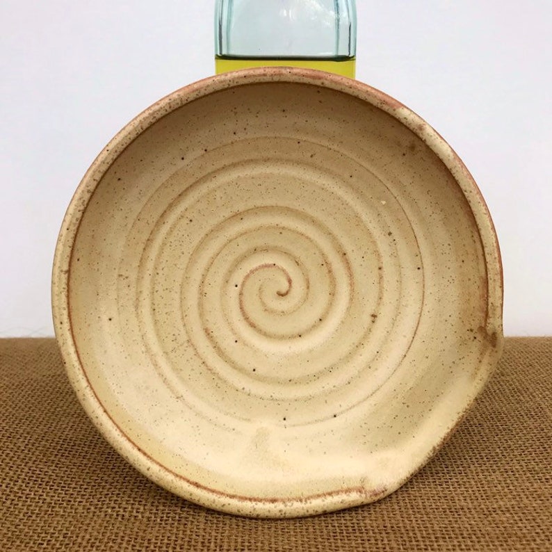 Yellow Spiral Spoon Rest