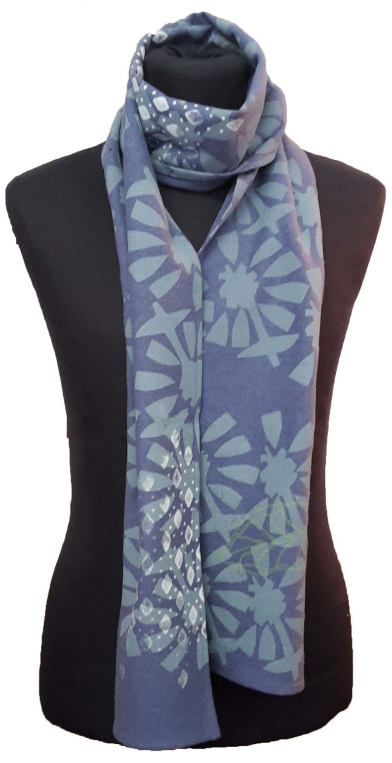 Lightweight Hemp Romantic Floral Scarf main image 1