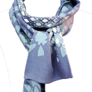 Lightweight Hemp Romantic Floral Scarf main image 0