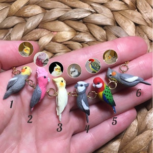 Birds parrot personalized necklace, pet portrait jewelry