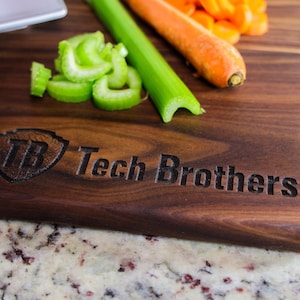 Christmas Gift for Boss - Custom Logo Cutting Boards for Client or Employee Gifts - Company Gifting Program Corporate Christmas gifts