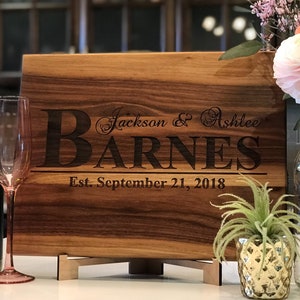 Anniversary Gift for couple - Personalized Cutting Board - Anniversary Gifts - Wedding Gifts - Custom cutting board - Naked Wood Works