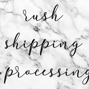 Expedited Processing Add-On — Rush Order and Priority Shipping Upgrade