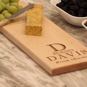 Tabla de servir personalizada, queso de arce grabado para parejas