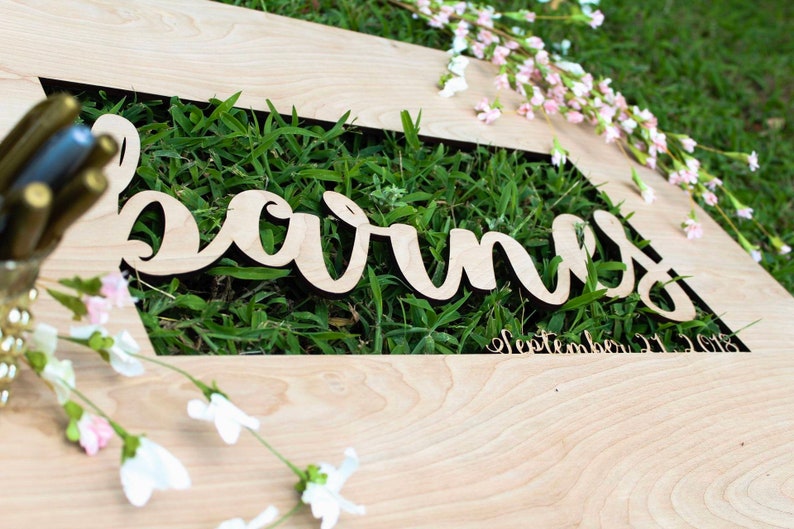 Wedding Guest Book Alternative - 3D Guestbook Sign for Wedding Signatures - This Guest Book makes a great wall hanging after the wedding! 
