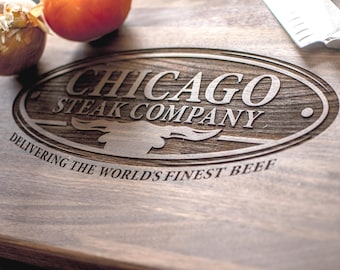 Bulk Employee Appreciation Cutting Boards, Custom Logo Engraved Gift, Corporate Client Gift, Personalized Business Gift, Handmade USA