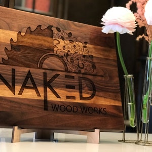 Corporate Christmas Gifts - Custom Logo Cutting Boards for Client or Employee Gifts - Company Gifting Program Where you add your Info!