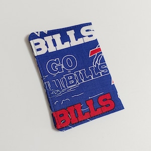 Billetera para tarjetas de Buffalo Bills, Billetera de tela para tarjetas, Billetera para tarjetas de crédito, Billetera de tela de Buffalo Bills