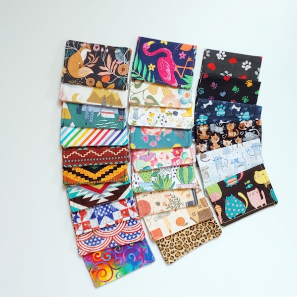 Card Wallet, Credit Card Holder, Fabric Card Wallet, Gift Card Case