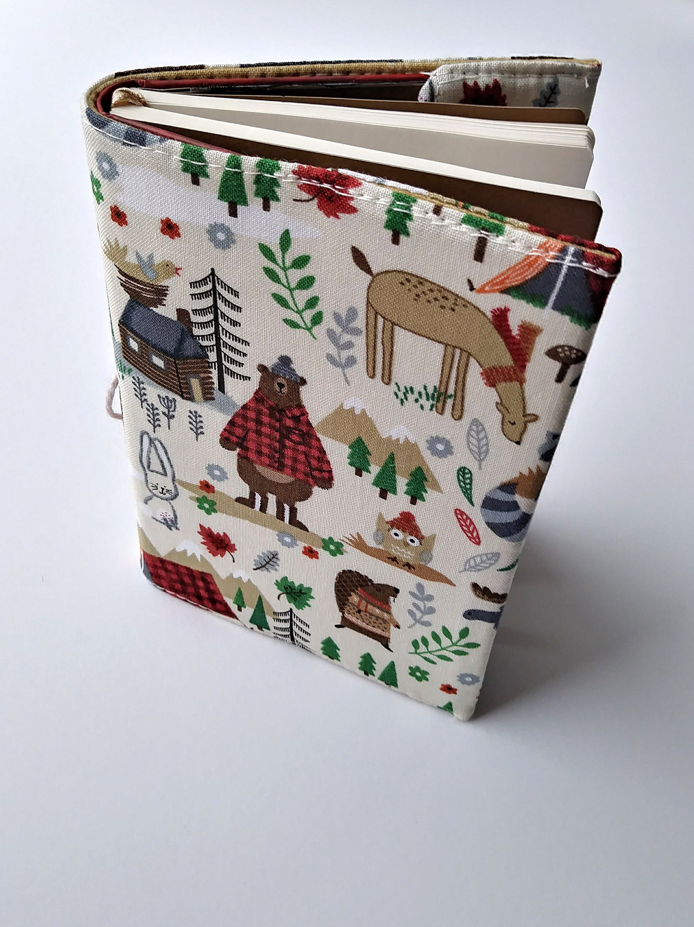 Fabric covered journal Notebook Travel Journal Etsy