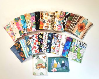 Fabric Card Wallet: Handmade Cotton Credit Card Holder