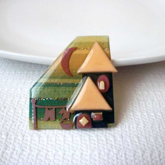 Pretty Vintage LUCINDA Pins, House Pins By Lucind… - image 1