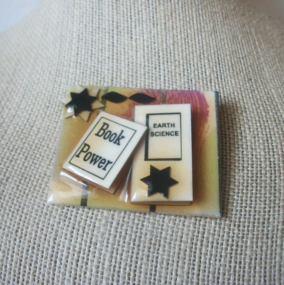 Vintage Lucinda Book Pins Book Power Read Pins By 