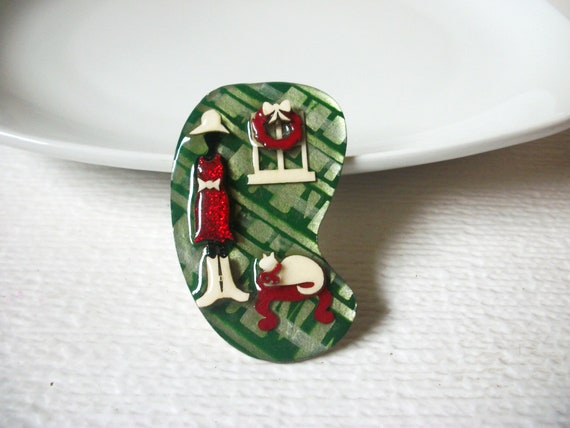 Pretty Vintage Brooch Pin. Woman Pins By Lucinda … - image 2