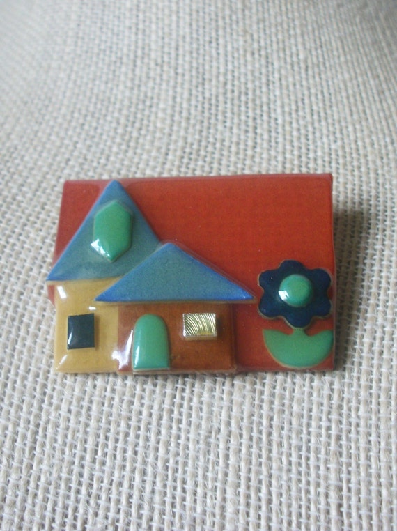 Pretty Vintage Jewelry House Pins By Lucinda Flowe