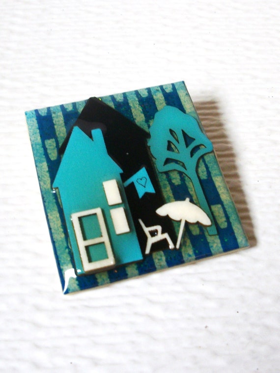 Pretty Vintage Lucinda House Pins Charming Cottag… - image 1
