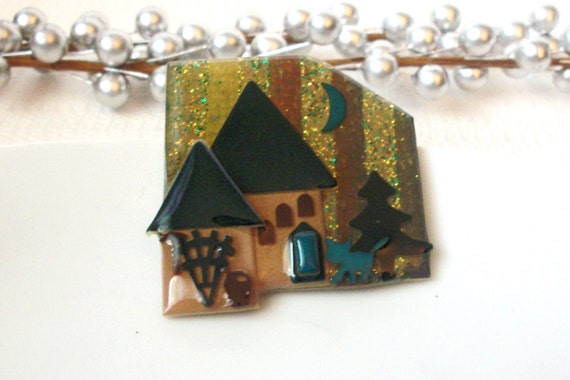 Pretty Lucinda House Pins Glitter Magic Nights No… - image 1