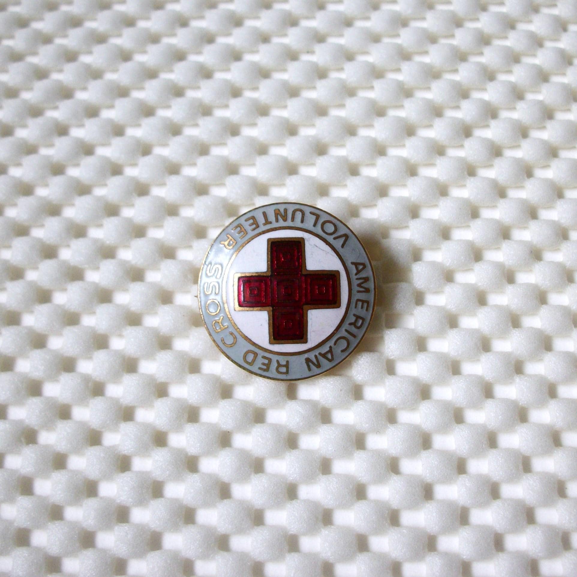 Vintage Red Cross Pin - Etsy