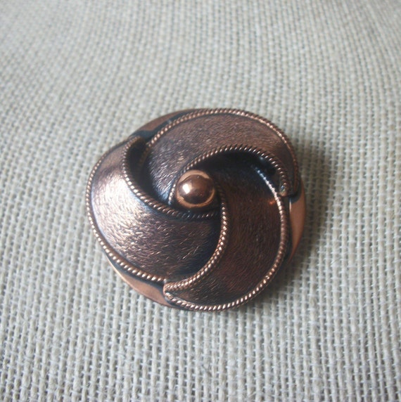Vintage Copper Brooch Pin 110420 - image 1