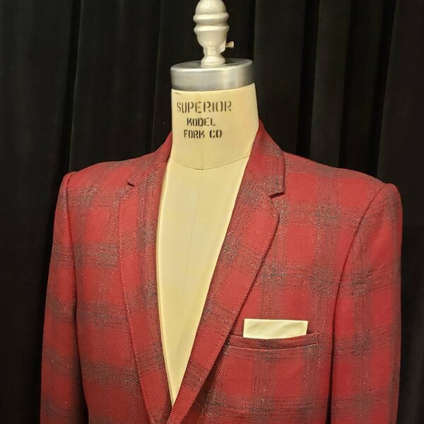 Vintage ~ Men's ~ Academy Award Clothes ~ Sportcoat ~ One Button ~ L@@k