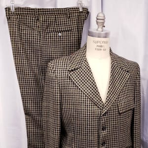 Mens ~ Vintage ~ Houndstooth ~ Edwardian ~ Victorian ~ Two piece Made in America ~ L@@k!