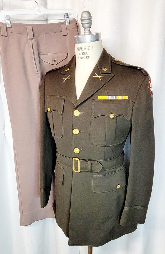 WW2 US Army Officers Dress Uniform 4th Army Uniform L@@k!!! - Etsy