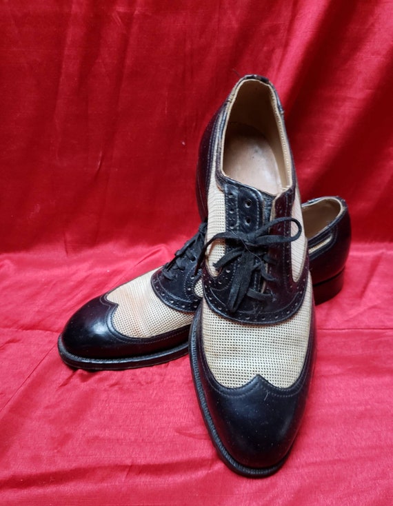 1940's-1950's ~ Mens ~ Vintage ~ Mesh & Leather ~… - image 3