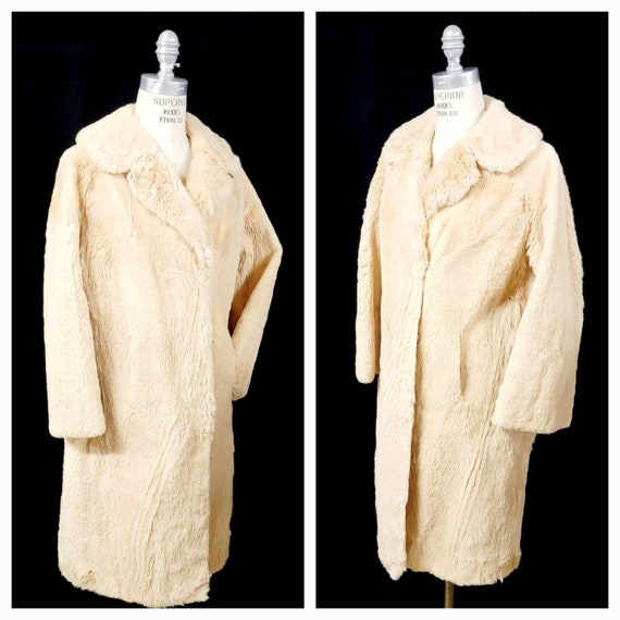 Vintage ~ Women's ~ Kangaroo ~ Fur ~ Coat ~ Pocke… - image 2