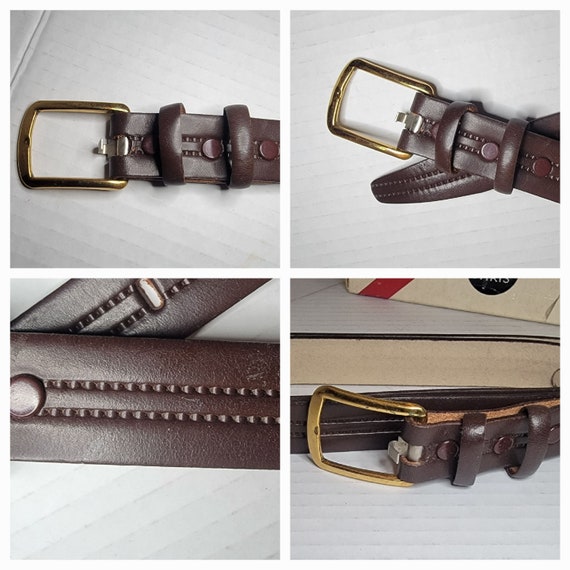 Vintage ~ Men's ~ Leather ~ Paris ~ NOS ~ Belt ~ … - image 7