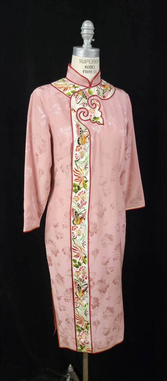 Vintage Womens ~ Embroidered ~ Cheongsam ~ Silk ~… - image 7