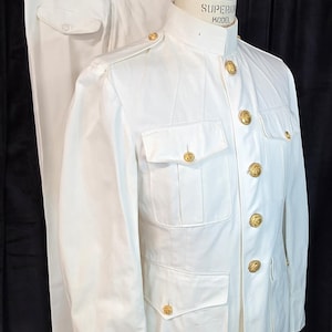 Reserved WW2 ~ USMC ~ Officers ~ Marines ~ Dress ~ Whites ~ Cotton ~ Twill  L@@k!!! - Etsy