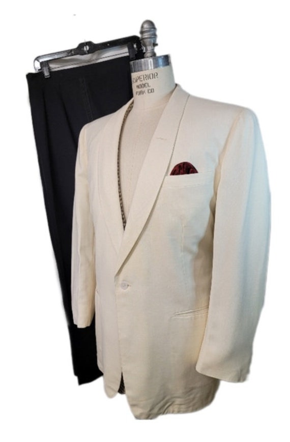 Vintage Mens Palm Beach Single Breasted Dinner Jacket & Pants 