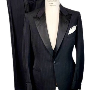 Mens ~ Vintage ~ Tuxedo ~ Formal Wear~ 3 piece ~ Black Tie ~ Silk Lapels ~ Bespoke ~ Beautiful ~ Must See!!!