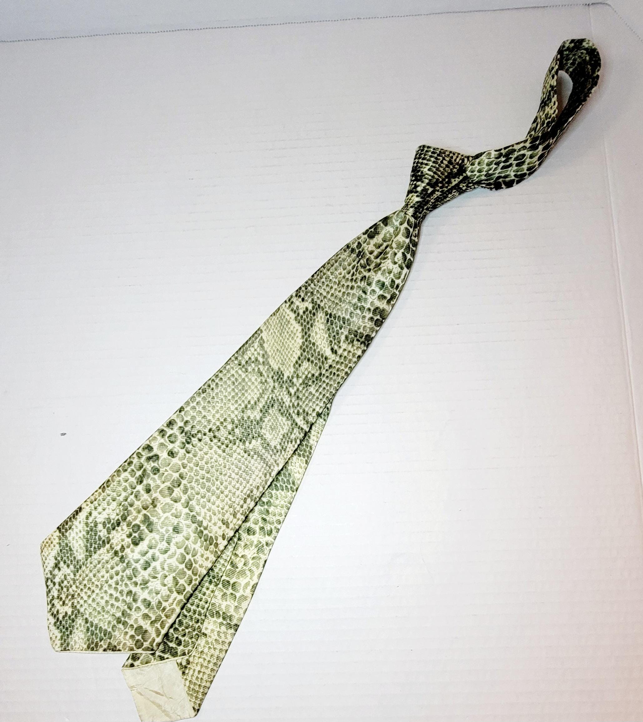snake skin tie