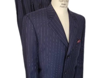Mens ~ Baroni ~ Couture ~ Striped ~ Suit ~ Light weight ~ Must See!!!