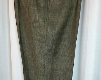 Mens ~ Vintage ~ Custom ~ High Rise ~ Trousers ~ Multi Green ~ Dated ~ Must View!!!