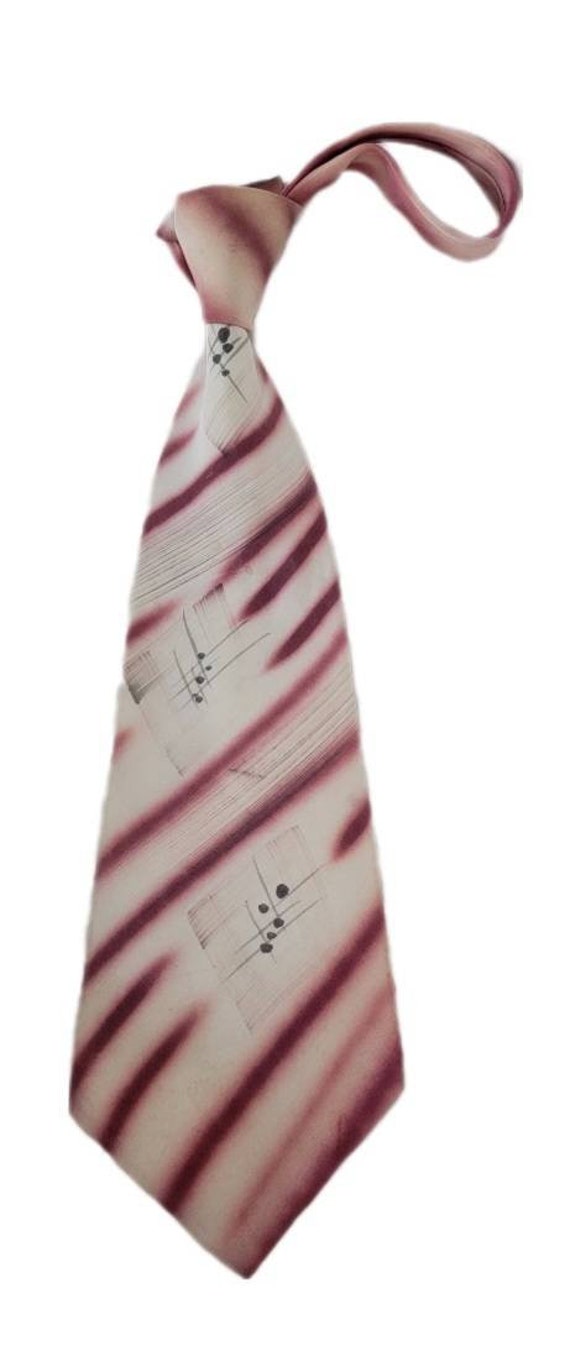 Vintage ~ Mens ~ Necktie ~ Hand ~ Painted ~ Cravat