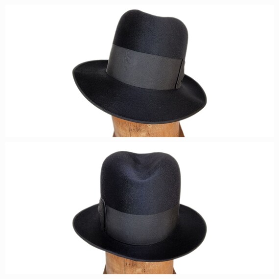 Mens ~ Vintage ~ Tall ~ Crown ~ Fedora  ~ Formal … - image 8