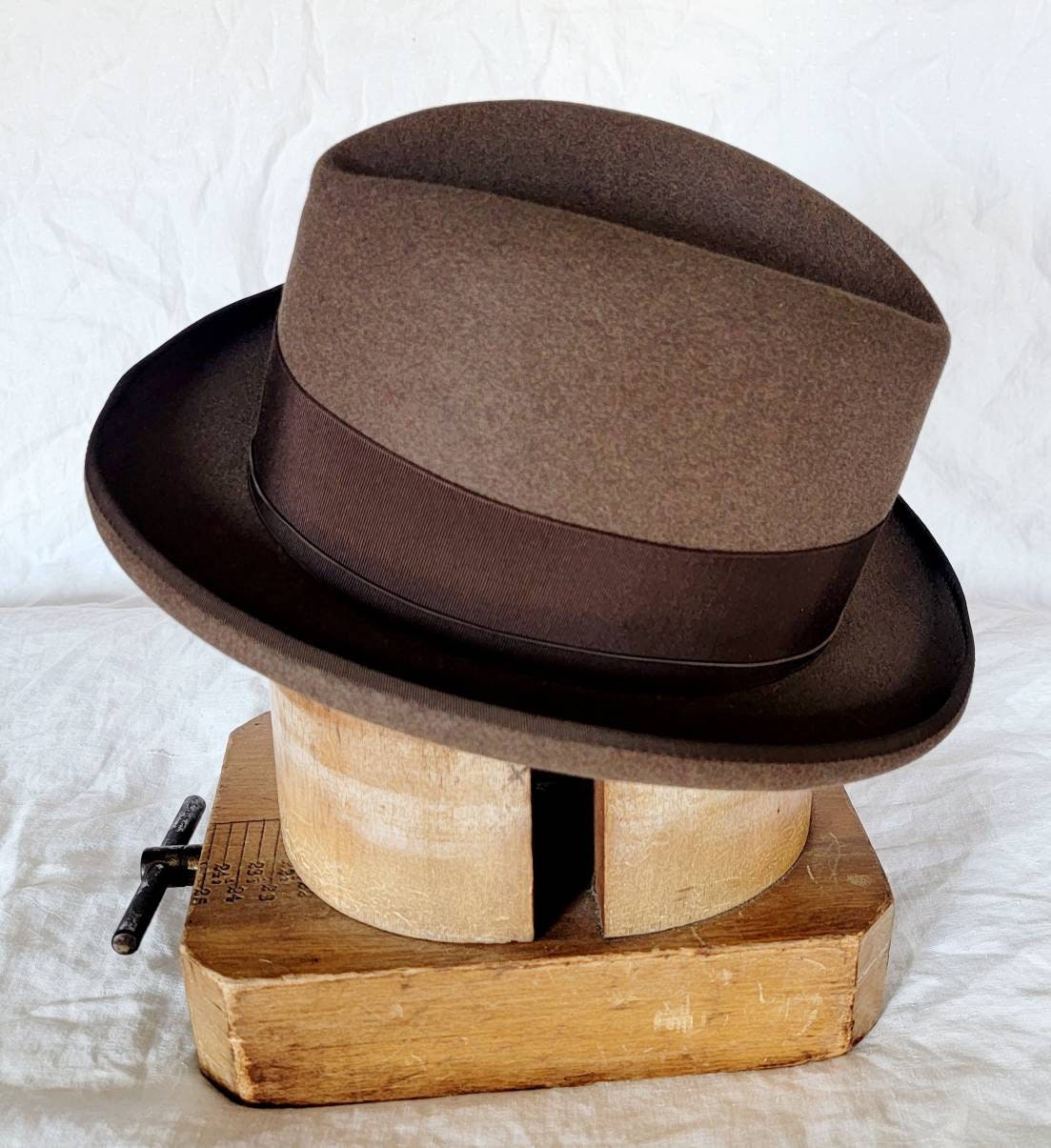 Svig græsplæne Luftfart Vintage Men's Borsalino Homberg Hat Misto - Etsy