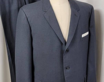 Mens ~ Vintage ~ Suit ~ Three ~ Button ~ Brent ~ Silver ~ Label ~ Warranted ~ Garment ~ L@@k!!!