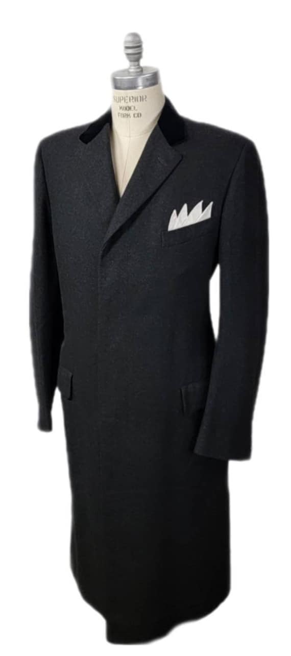 Mens Vintage Chesterfield Formal Topcoat Made in USA Lk Etsy New Zealand